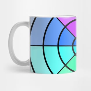 Light Coloured Rainbow Circle Mug